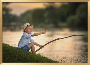 Little fisherman Poster