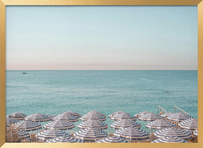 Riviera Beach Umbrellas Poster