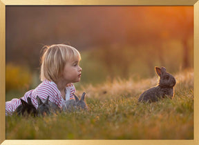 Maja and bunnies Poster