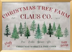 Vintage Christmas tree farm (2) Poster