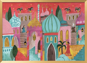 Pink Oriental city of Bethlehem Poster