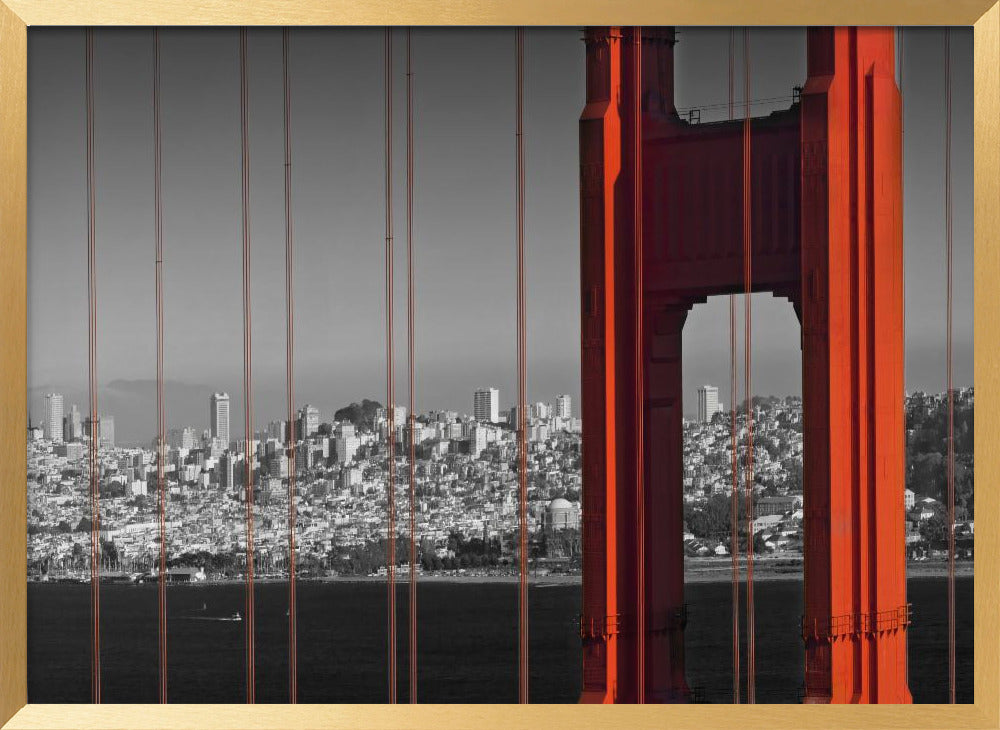 Golden Gate Bridge in Detail Poster