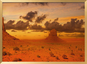 Gorgeous Monument Valley in the evening Poster