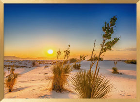 White Sands Sunset Poster