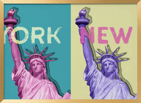 POP ART Statue of Liberty III Poster