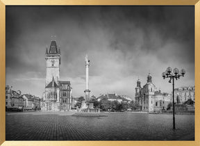 Old Town Square in Prague | Monochrome Poster