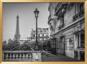 Monochrome Parisian Charme Poster