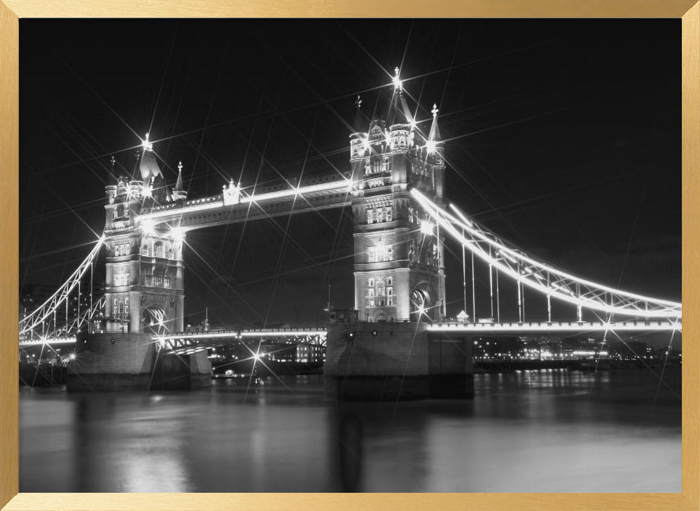 LONDON Tower Bridge at Night Poster