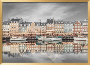 COPENHAGEN VINTAGE Nyhavn Idyllic Evening Impression Poster