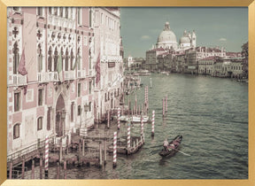 VENICE Canal Grande &amp; Santa Maria della Salute | urban vintage style Poster