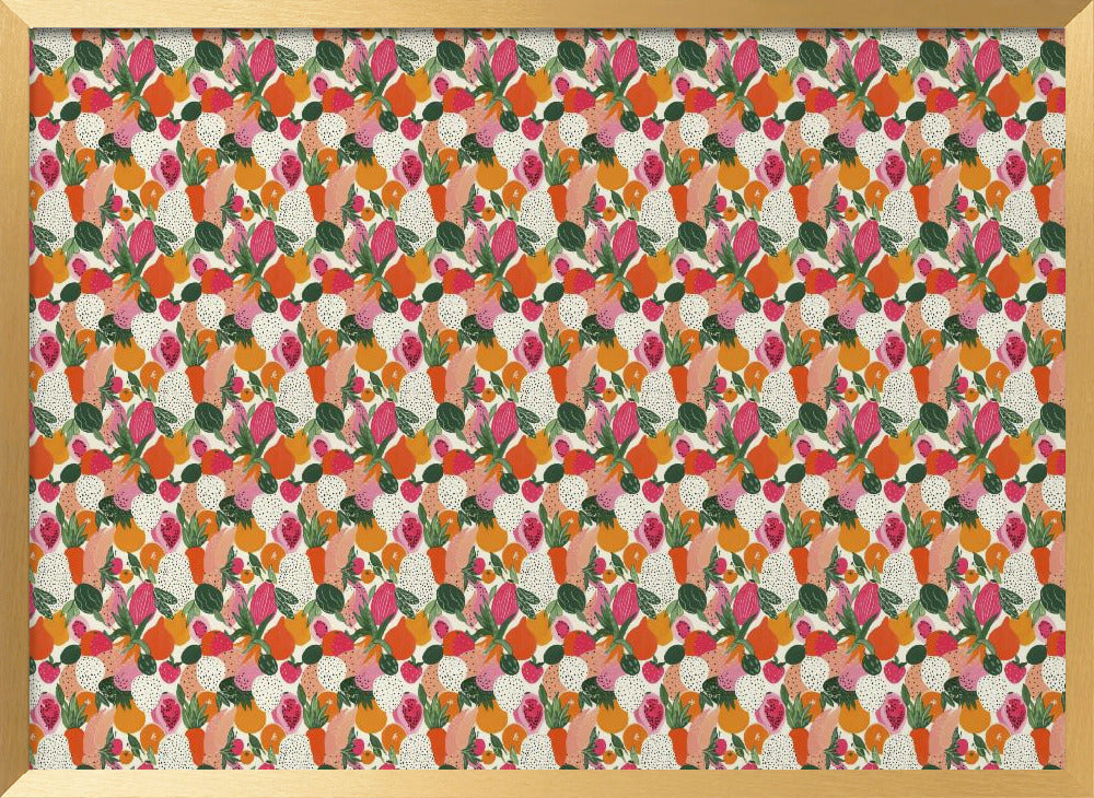 Fresh fruits pattern 3 Poster