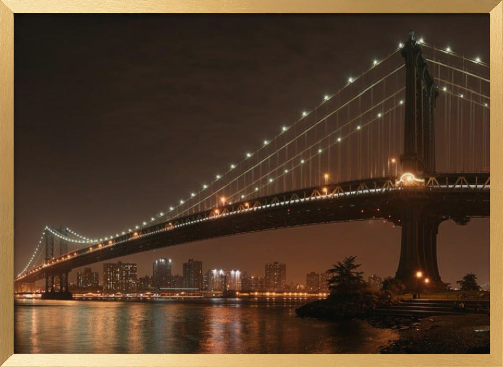 The 2 lovers under Manhattan Bridge Poster