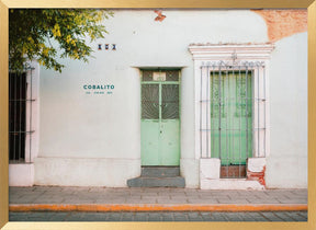 Oaxacan street | Colorful pastel Mexico photography Poster