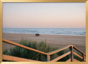 Horses Running on Taghazout Beach Poster