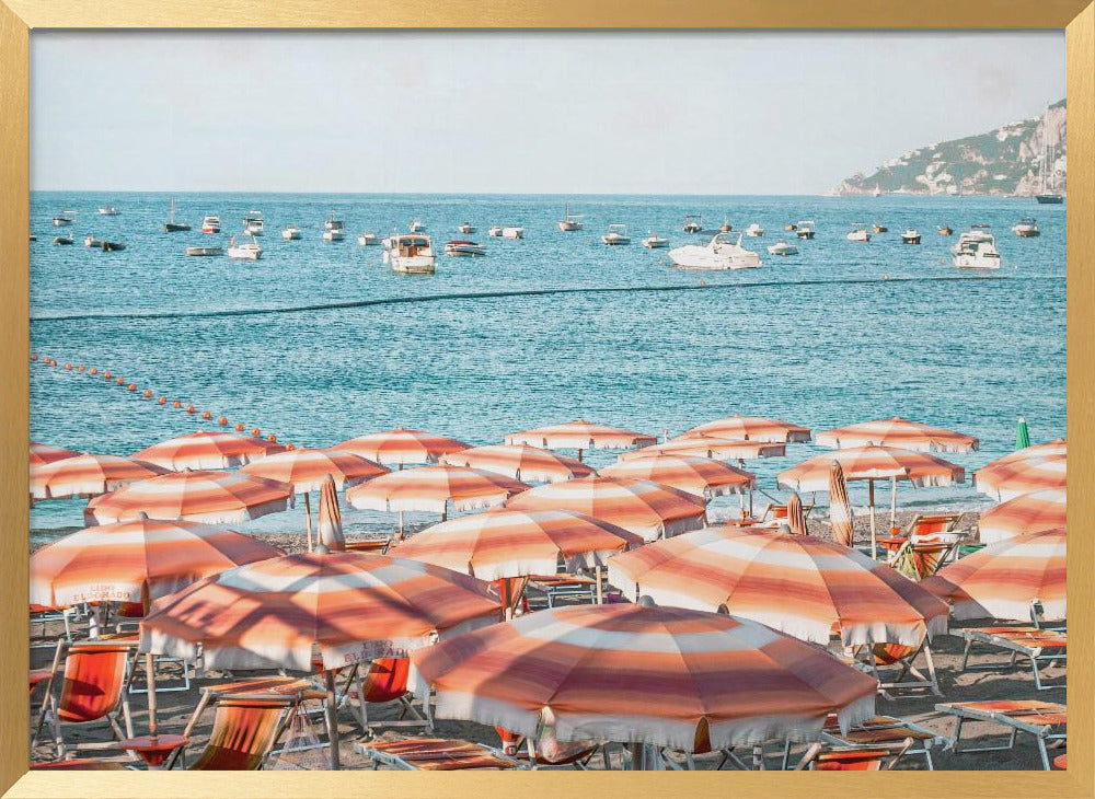 Amalfi Coast Beach Std Poster