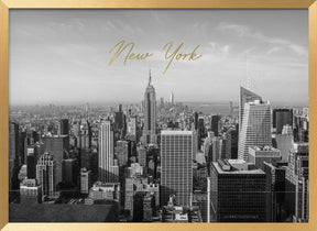 Newyorktopoftherock2017typebwgold Poster