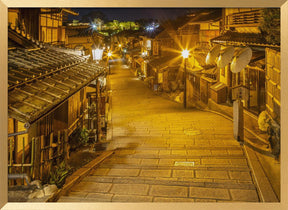 Ninen-zaka in historic Kyoto in the evening Poster