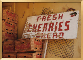 Fresh Cherries Ahead Poster