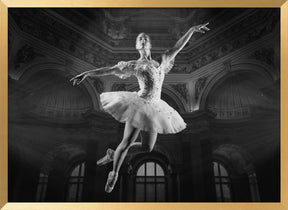 BallerineSaut-BW Poster