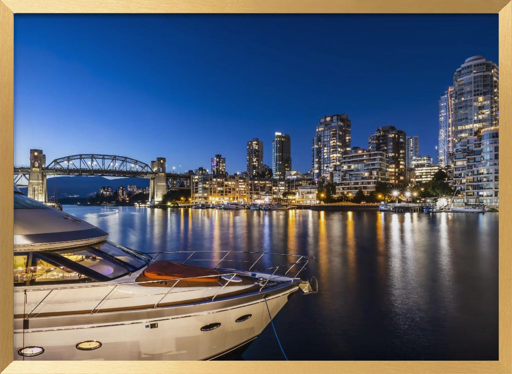 Granville Island in the evening Poster