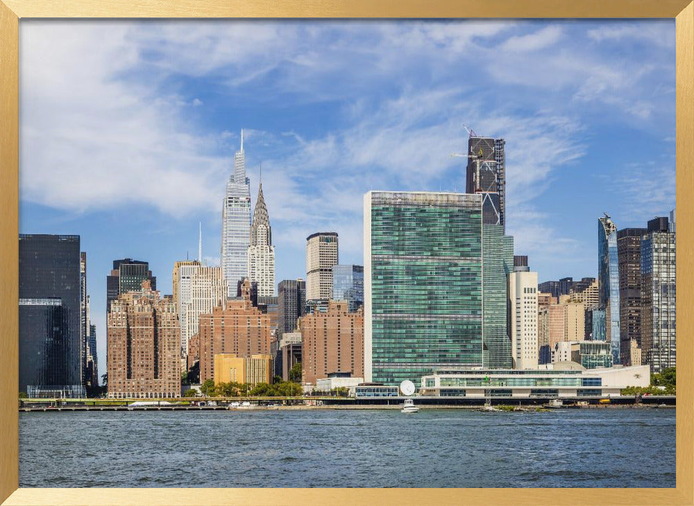 NEW YORK CITY East River Skyline Poster