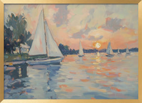 Sea Sailboats Poster