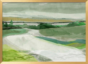 Green Pastures Landscape 1 Poster