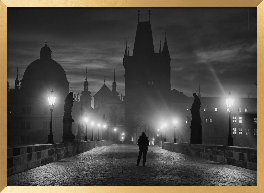 Prague in Black &amp; White Poster