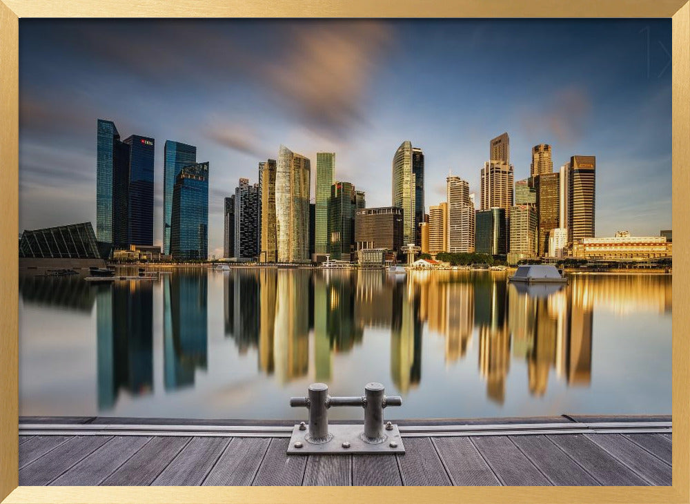 Golden Morning in SIngapore Poster