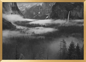 Fog Floating In Yosemite Valley Poster