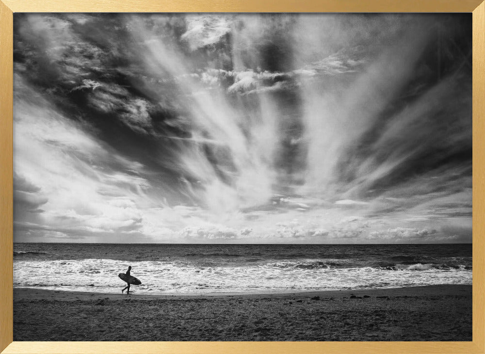 The loneliness of a surfer Poster