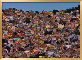 Nightfall in the Favela da Rocinha Poster