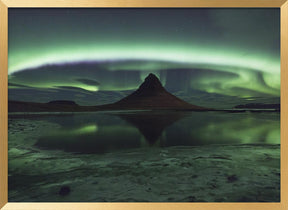 Kirkjufell Aurora Poster