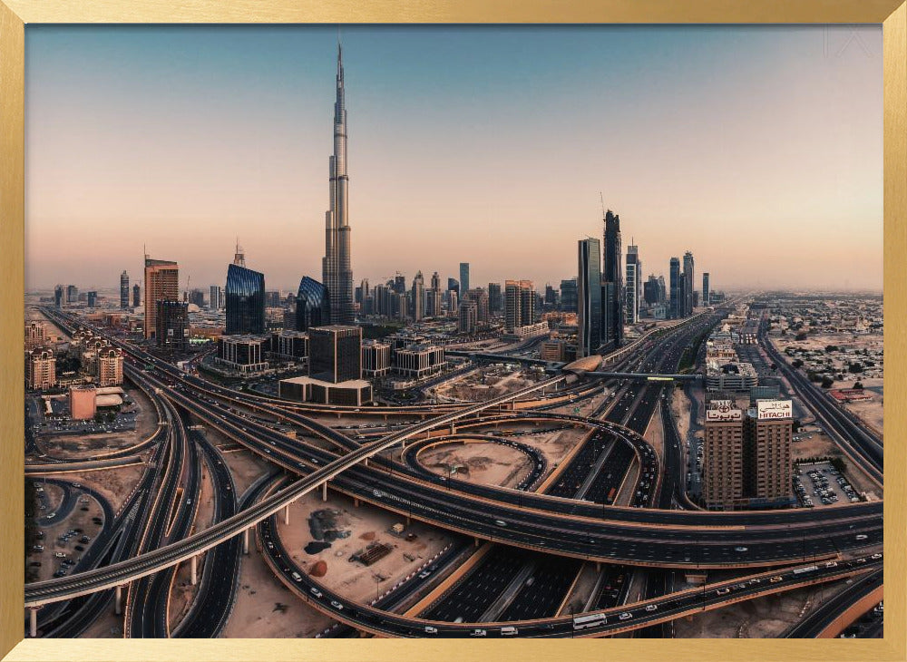 Dubai Skyline Panorama Poster