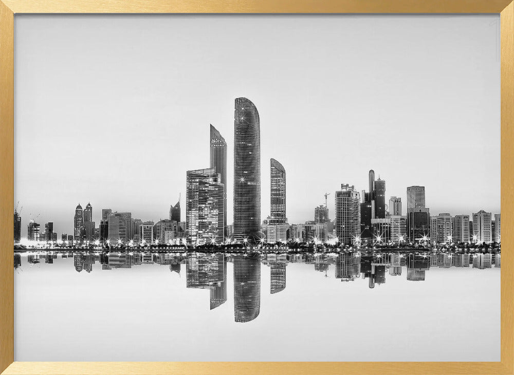 Abu Dhabi Urban Reflection Poster