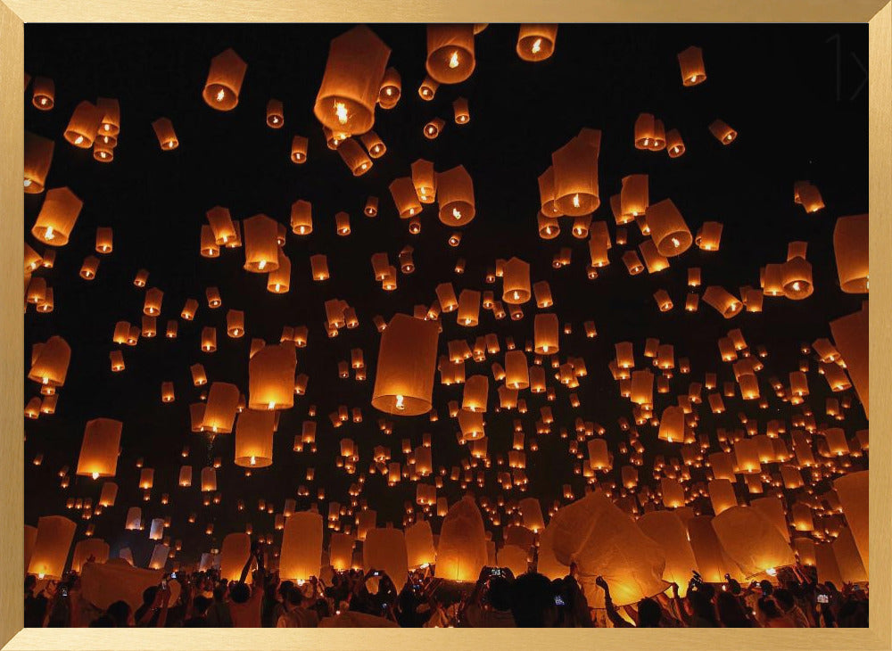 Floating Lanterns Poster