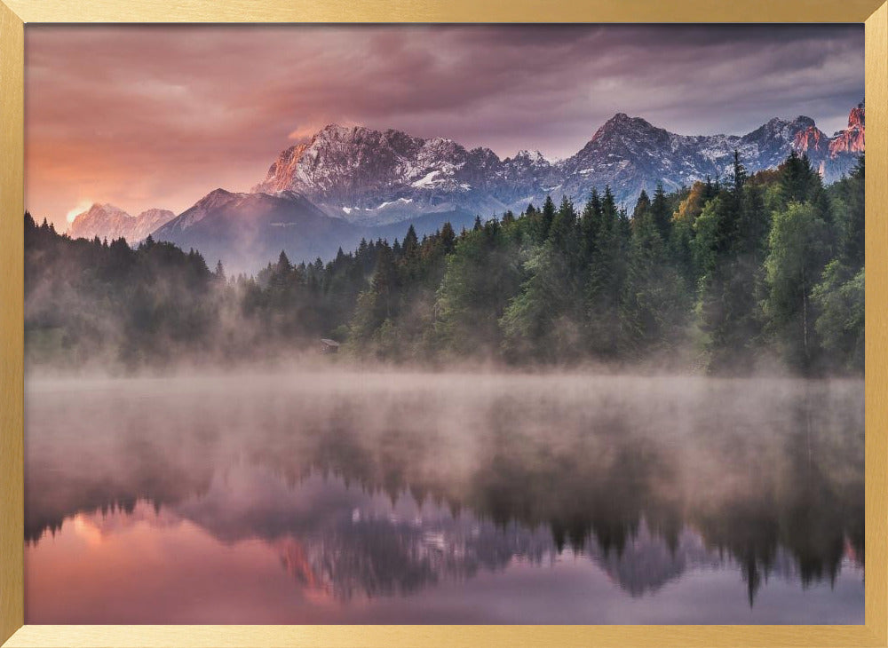 Sunrise at the Lake Poster