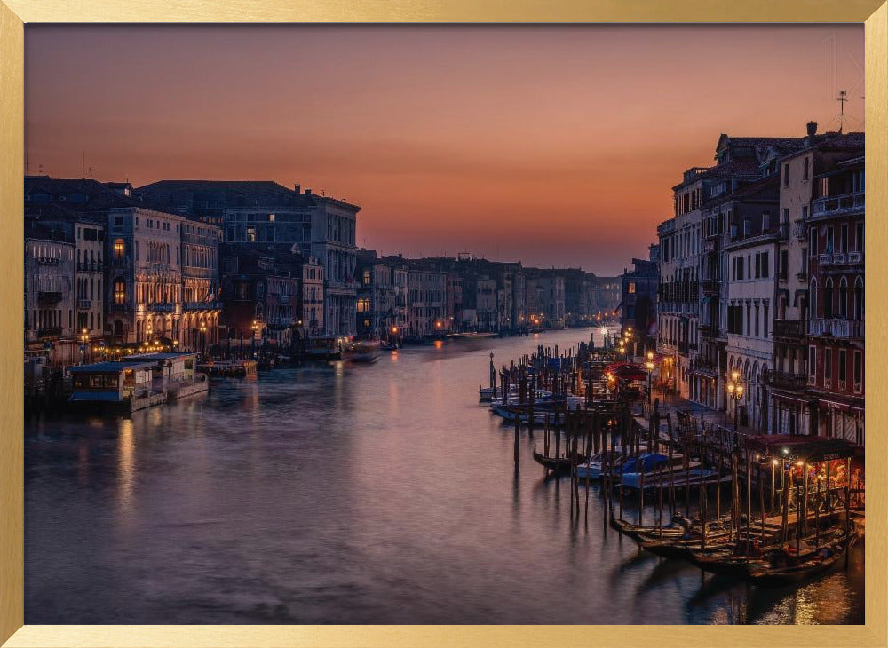 Venice Grand Canal at Sunset Poster