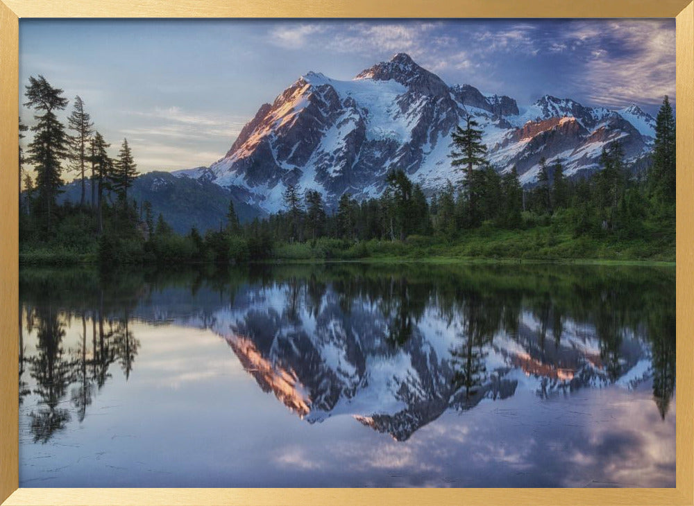 Sunrise on Mount Shuksan Poster