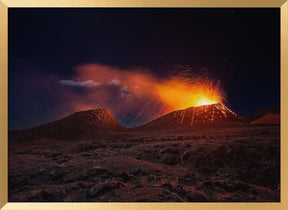 La Fournaise volcano Poster