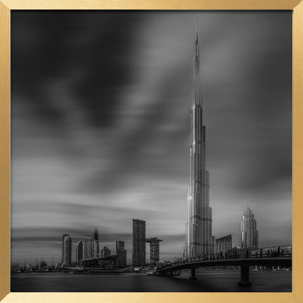 Dubai Downtown Cityscape, Dubai, UAE. Poster