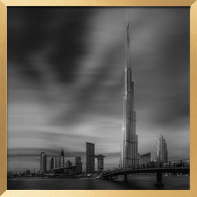 Dubai Downtown Cityscape, Dubai, UAE. Poster