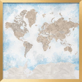 Ghada world map Poster