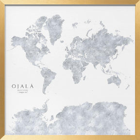 Ojalá world map Poster