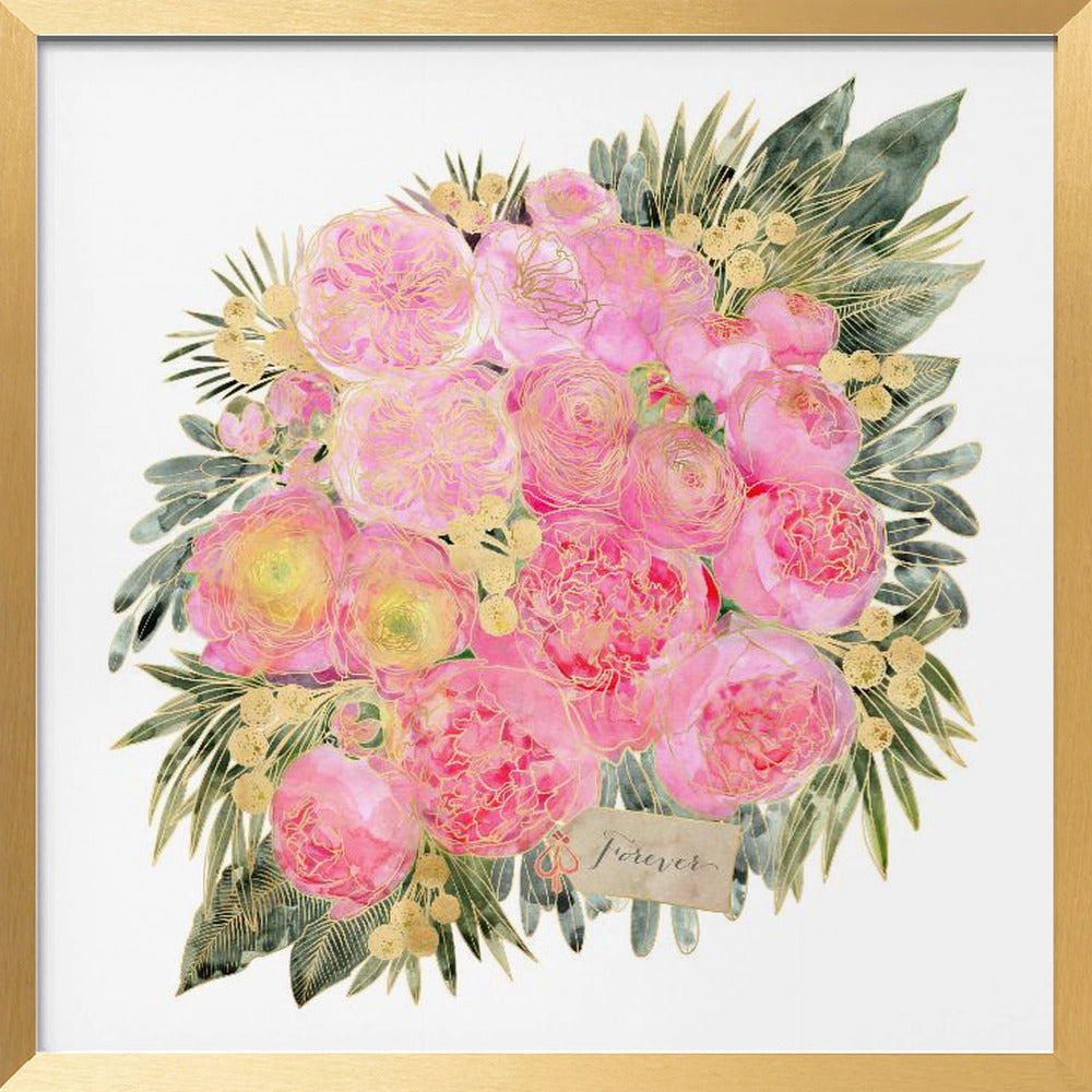 Forever Rekha bouquet in pink Poster