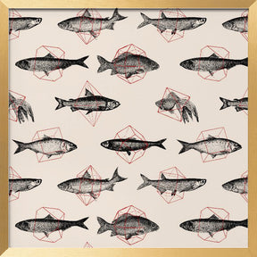 Fish In Geometrics Nº1 Poster