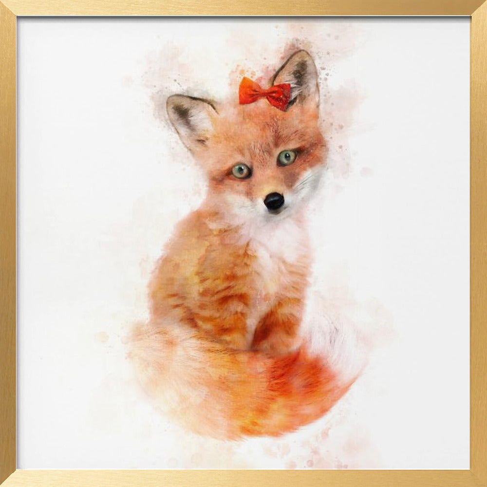 Baby Fox Poster