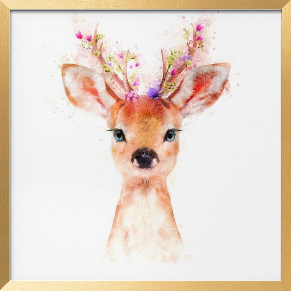Baby Deer Poster