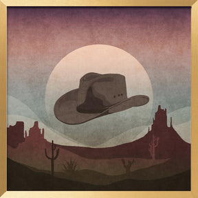 Cowboy Hat Poster