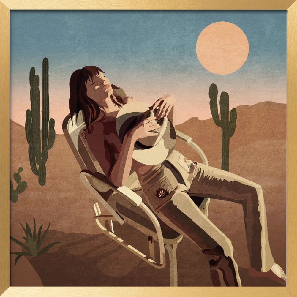 Batıda Dinlenen Kız Poster